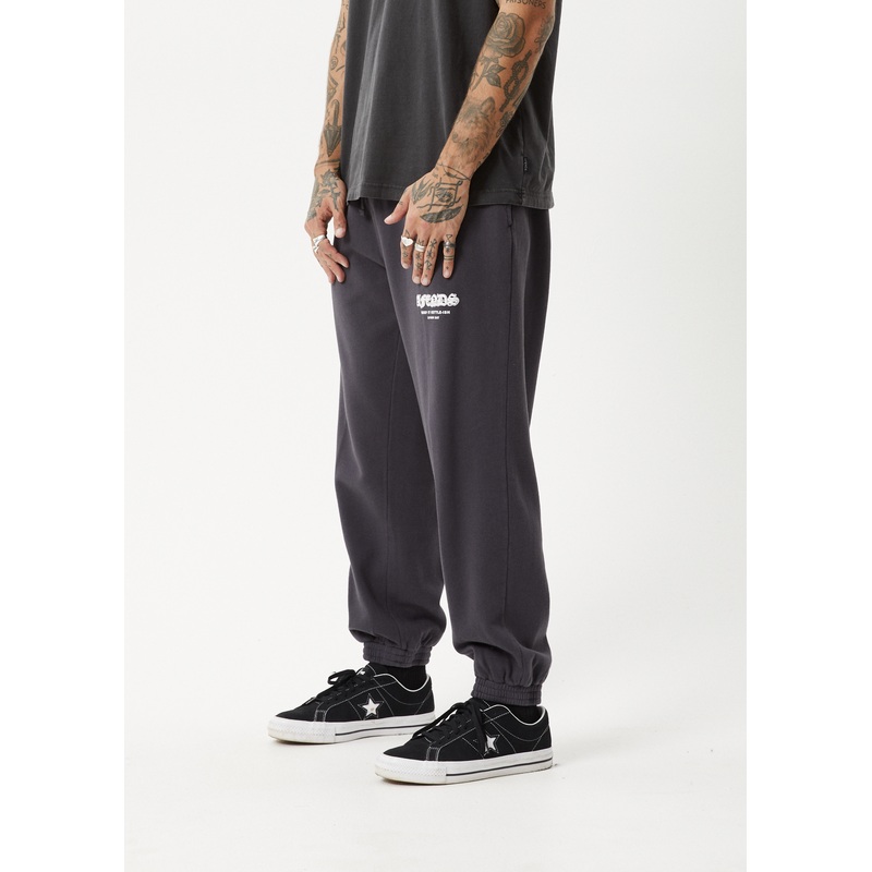 AFENDS Mens Gothic – Track Pant – Charcoal