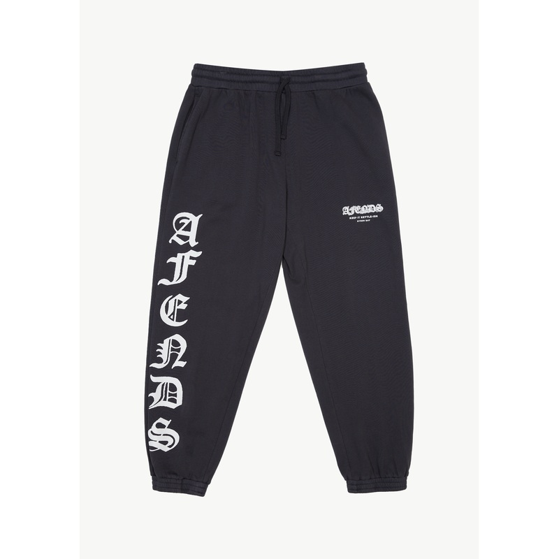 AFENDS Mens Gothic – Track Pant – Charcoal