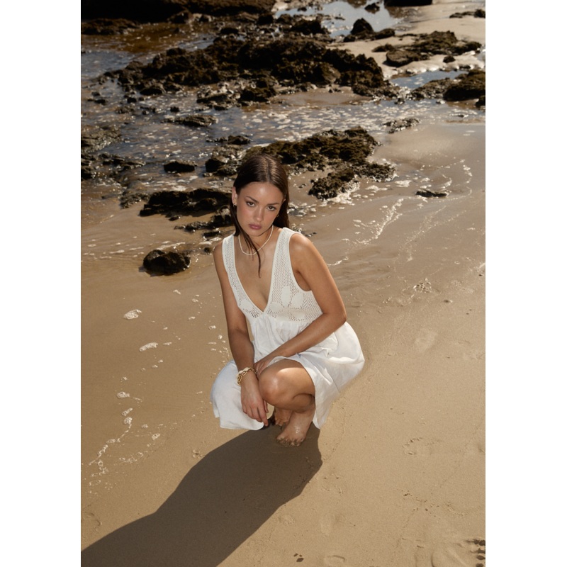 AFENDS Womens Dakota – Mini Dress – White