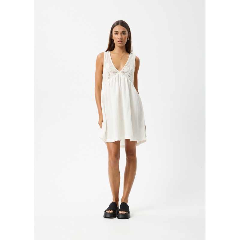 AFENDS Womens Dakota – Mini Dress – White