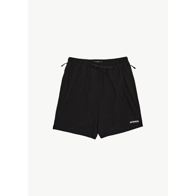 AFENDS Mens Kettle-Ish – Performance Short 18 – Black