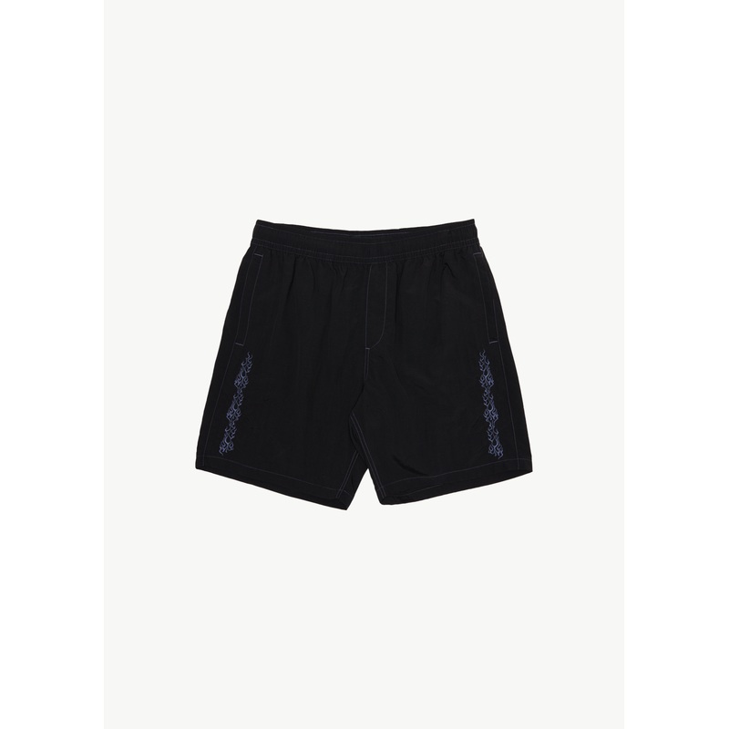 AFENDS Mens Scorched – Baywatch Swim Short 18 – Black