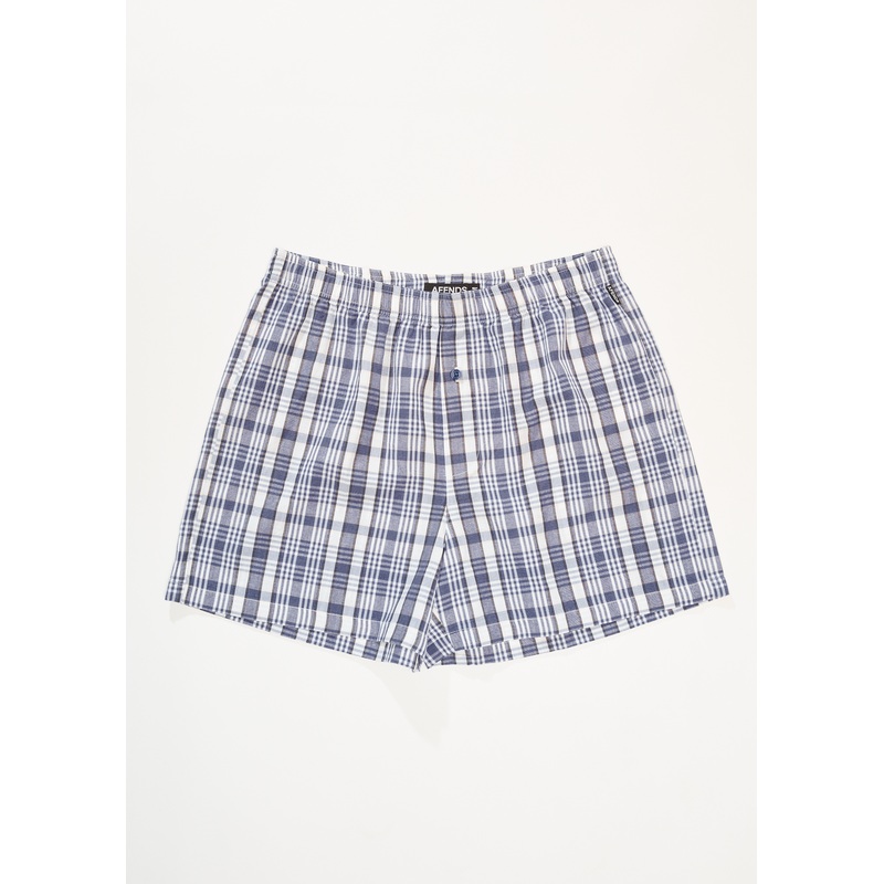 AFENDS Womens Checked Out – Boxer Short – Marlin