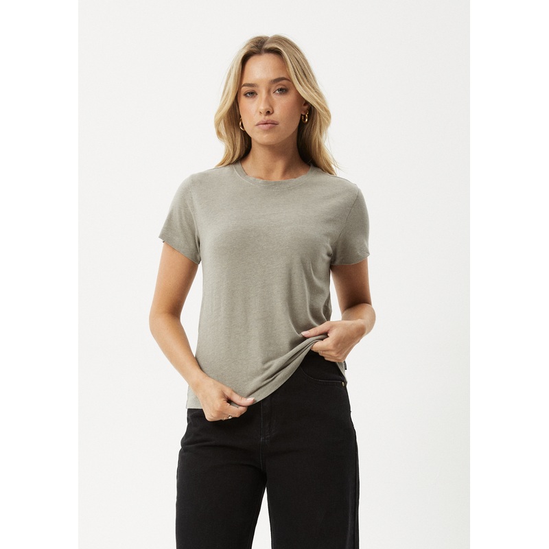 AFENDS Womens Eden – Regular Tee – Olive