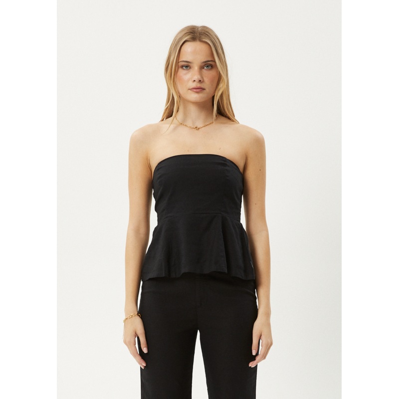 AFENDS Womens Lilo – Strapless Top – Black
