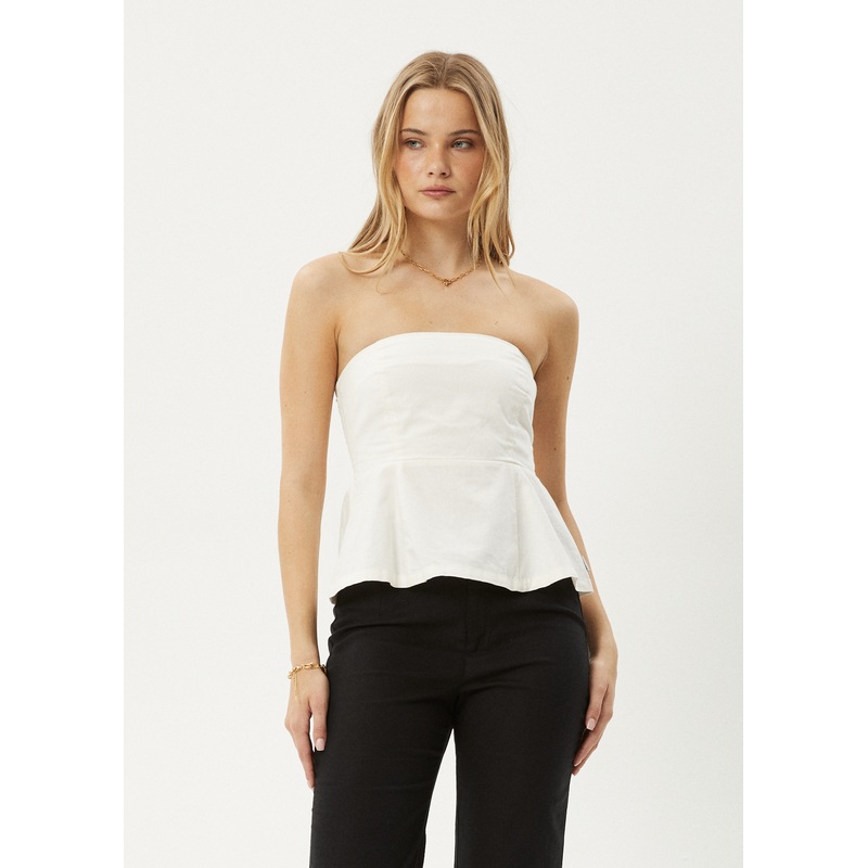AFENDS Womens Lilo – Strapless Top – Off White