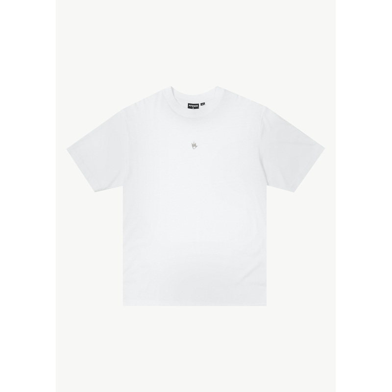 AFENDS Mens Flame – Retro Tee – White