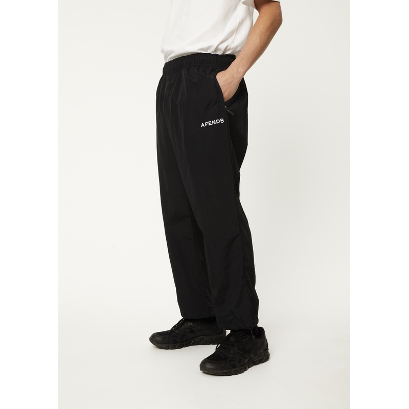 AFENDS Mens Floodlights – Spray Pant – Black