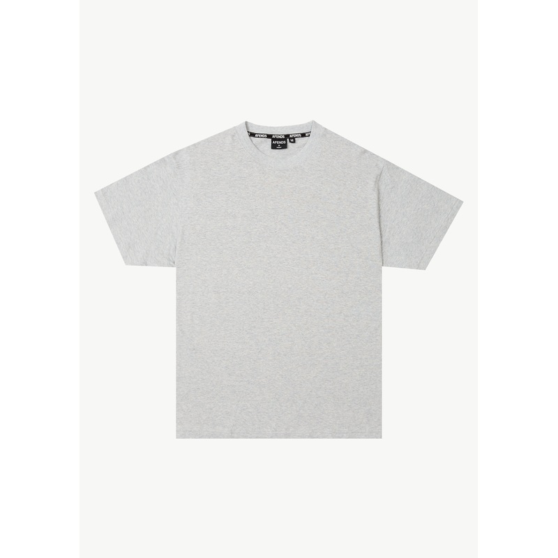 AFENDS Mens Foundation – Boxy Tee – Shadow Grey Marle
