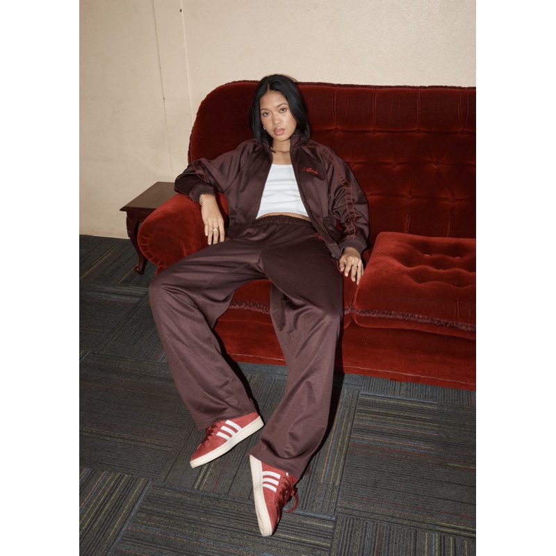 AFENDS Womens Avenue – Track Pant – Coffee