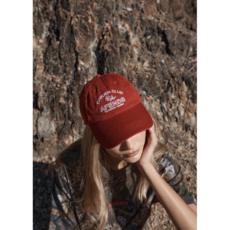 AFENDS Womens Cultivate – Panelled Cap – Ketchup