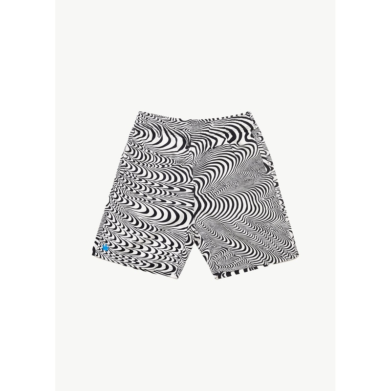 AFENDS Mens Broccoli – Elastic Waist Shorts – Black