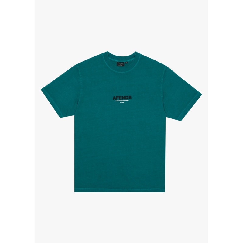 AFENDS Mens Vinyl – Retro Tee – Washed Pine