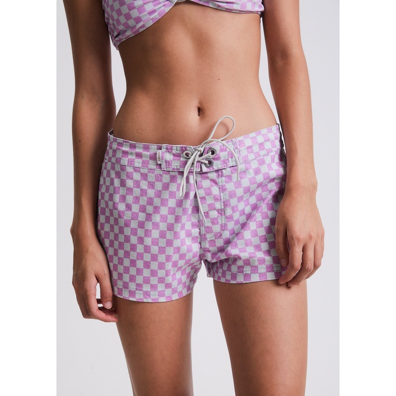 AFENDS Womens Carlo –  Boardshort – Candy Check