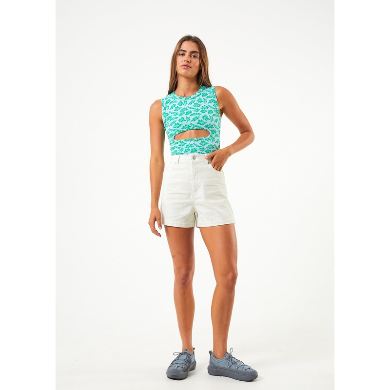 AFENDS Womens Seventy Three’S – Corduroy Short – Off White