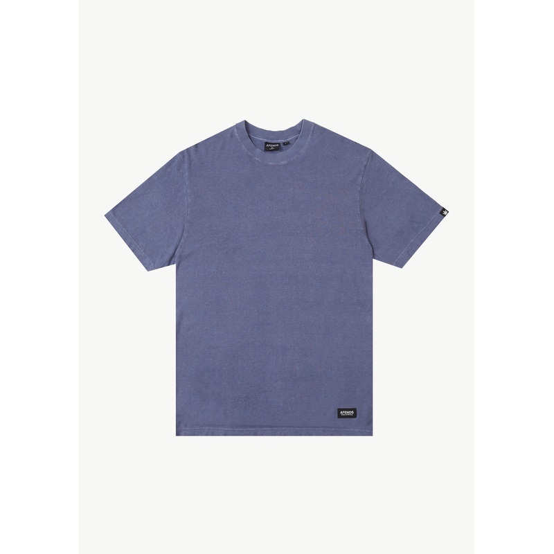 AFENDS Mens Classic – Retro Tee – Washed Marlin