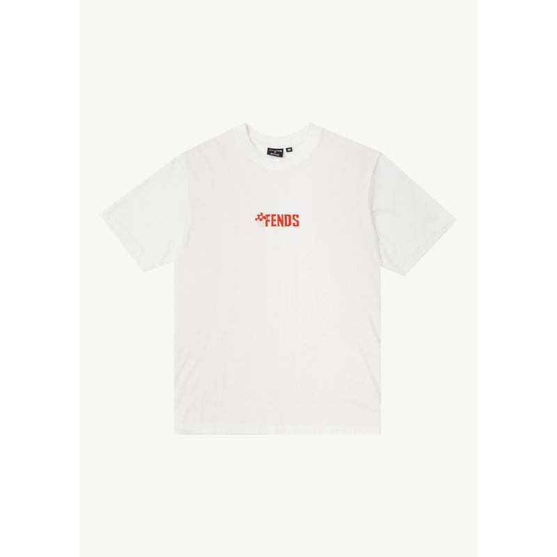 AFENDS Mens Dosed – Retro Tee – White