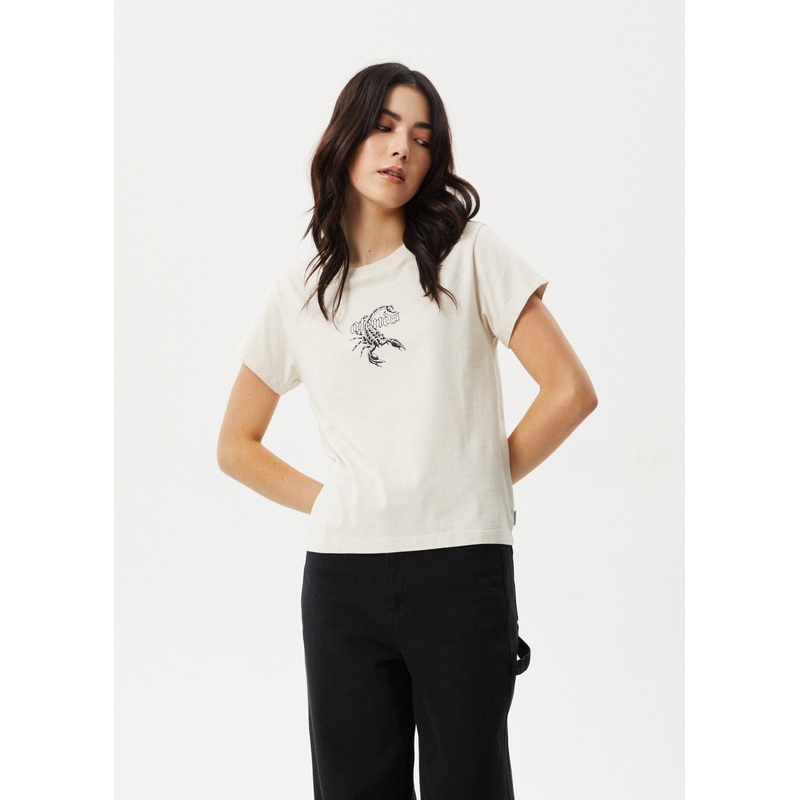 AFENDS Womens Scorpio – Regular Tee – Moonbeam