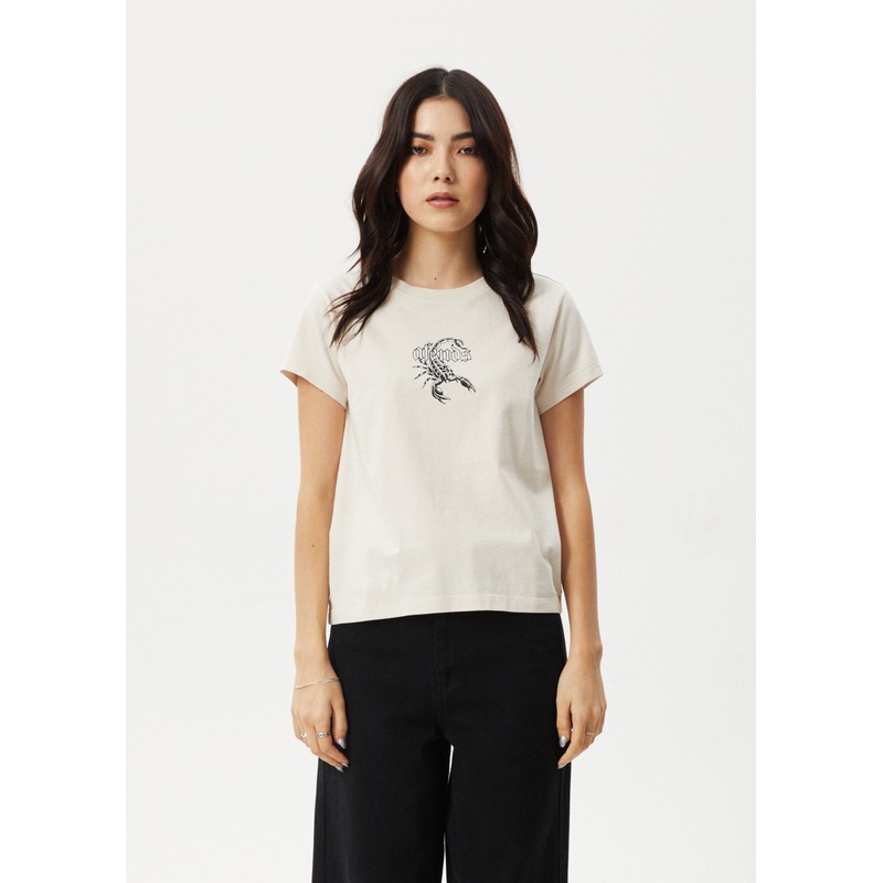 AFENDS Womens Scorpio – Regular Tee – Moonbeam