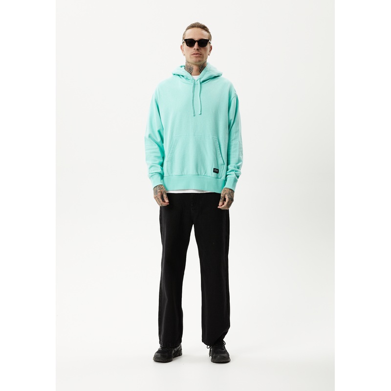 AFENDS Mens All Day – Relaxed Hoodie – Mint