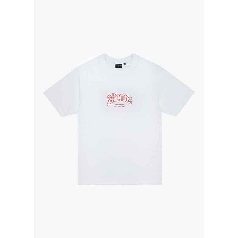 AFENDS Mens Home – Retro Tee – White