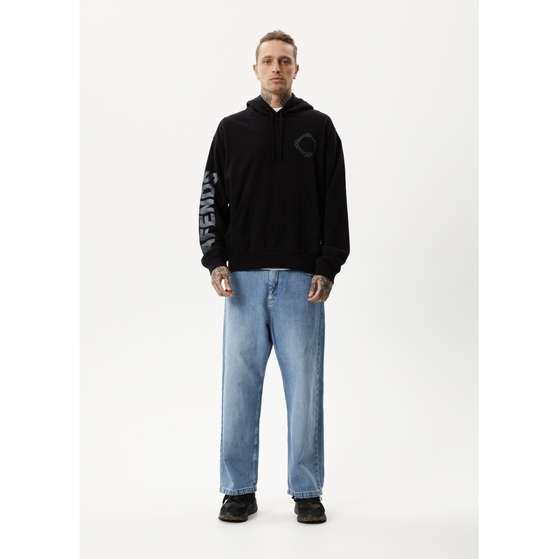 AFENDS Mens Vortex – Hoodie – Black