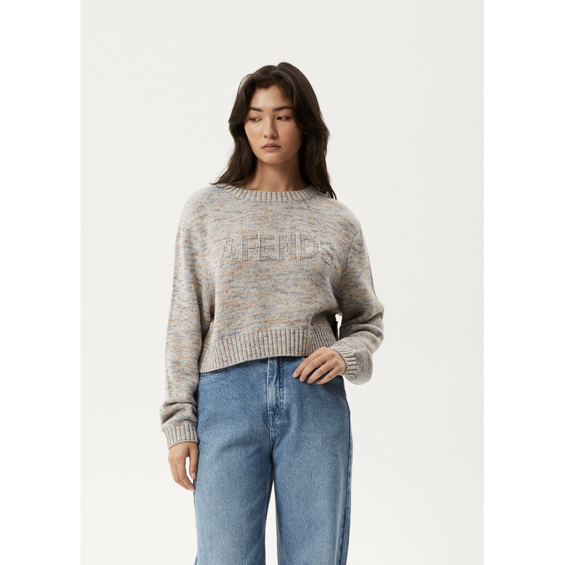 AFENDS Womens Ambient – Knit Jumper – Blue