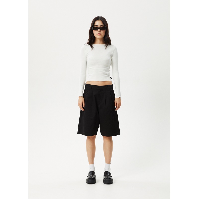 AFENDS Womens Brakes – Pleat Short – Black