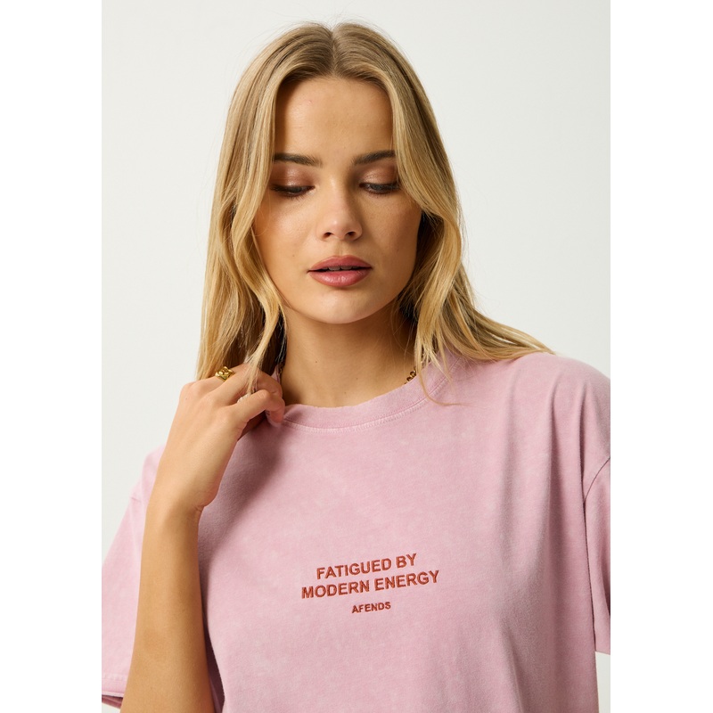 AFENDS Womens Fatigued – Oversized Tee – Marrakesh
