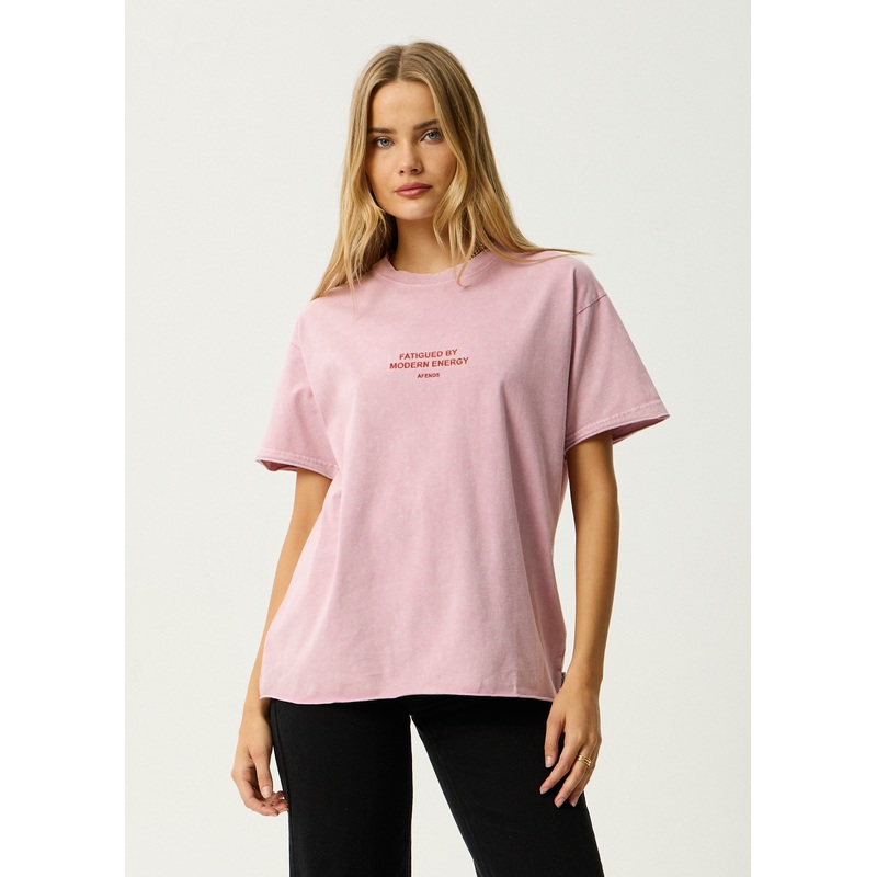 AFENDS Womens Fatigued – Oversized Tee – Marrakesh