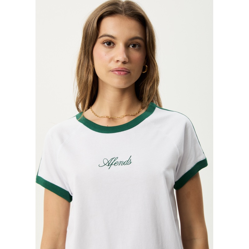 AFENDS Womens Games – Regular Tee – White