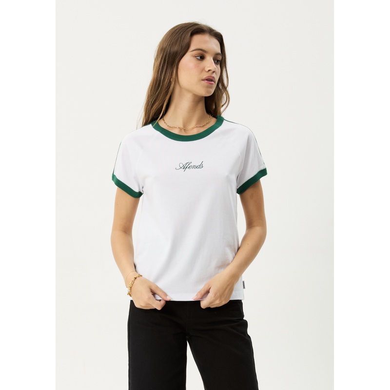 AFENDS Womens Games – Regular Tee – White