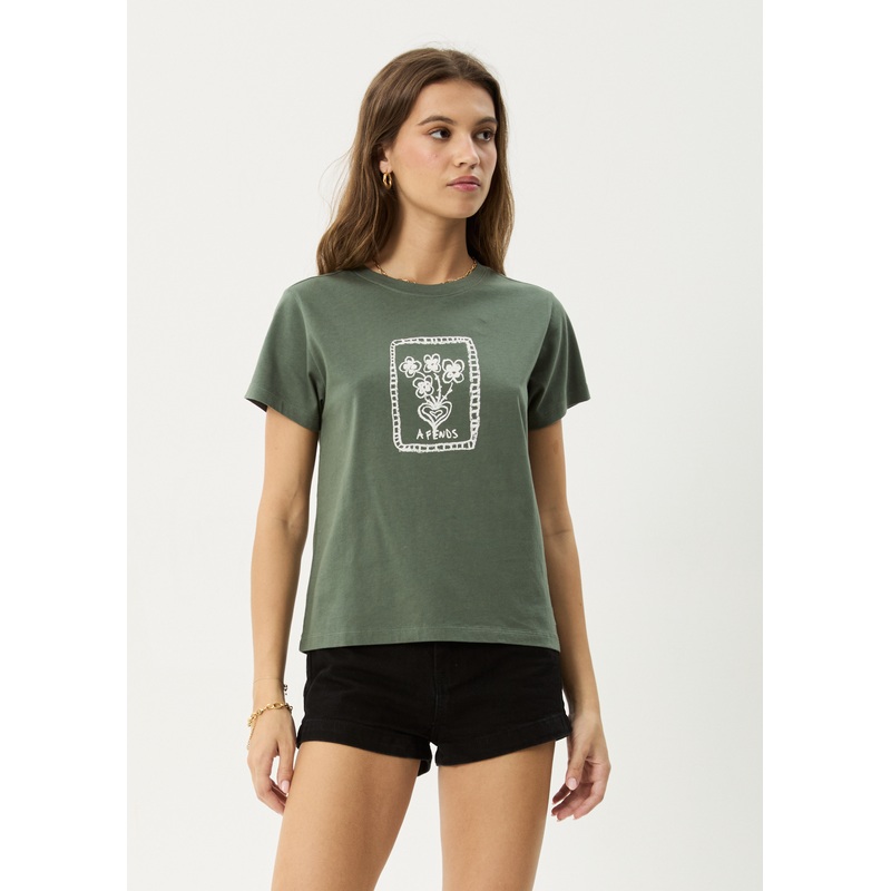 AFENDS Womens Maisie – Regular Tee – Sycamore