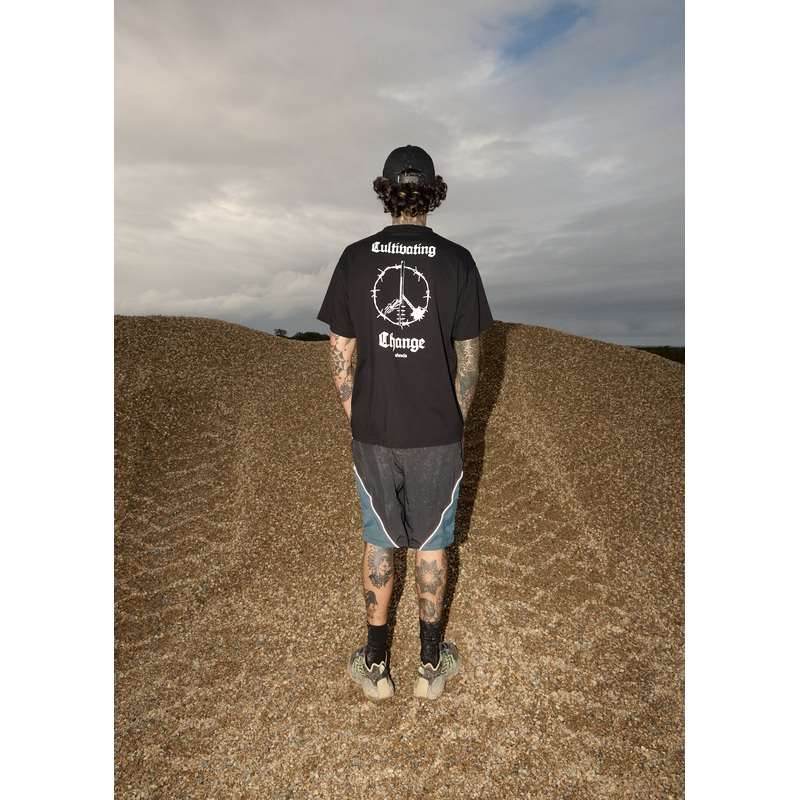 AFENDS Mens Energy – Boxy Tee – Black