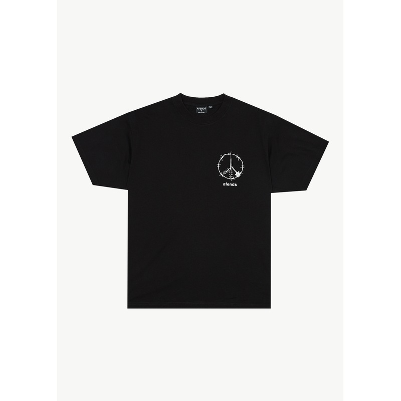 AFENDS Mens Energy – Boxy Tee – Black