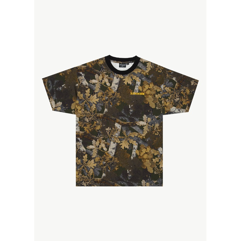 AFENDS Mens Find Me – Boxy Tee – Find Me