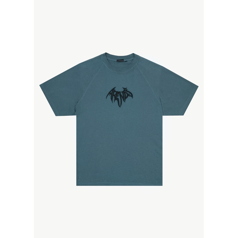 AFENDS Mens Bats – Raglan Boxy Tee – Fuel