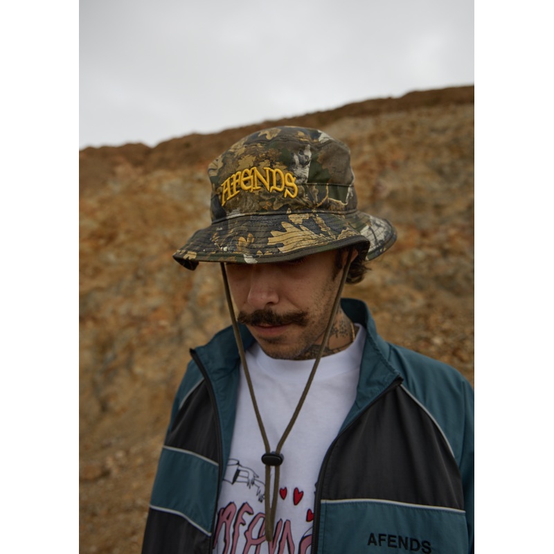 AFENDS Mens Find Me – Boonie Bucket Hat – Find Me