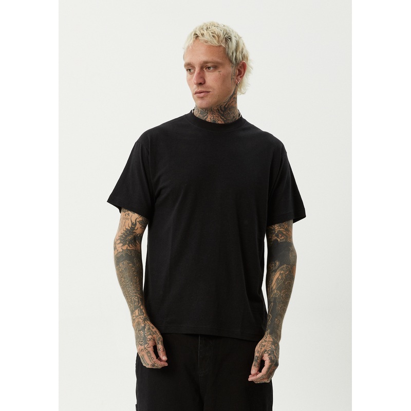 AFENDS Mens Foundation – Boxy Tee – Black