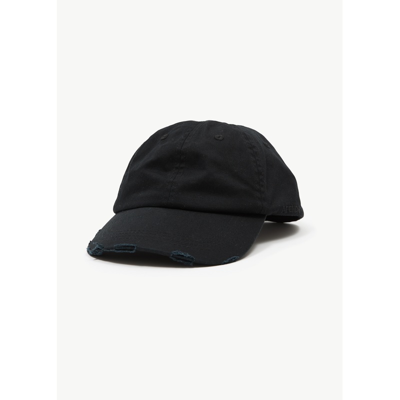 AFENDS Mens Genesis – Six Panel Cap – Stone Black