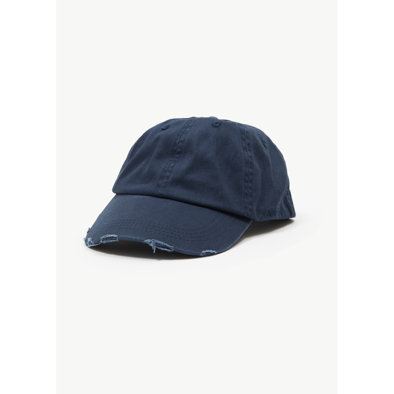 AFENDS Mens Genesis – Six Panel Cap – Washed Deep Sea