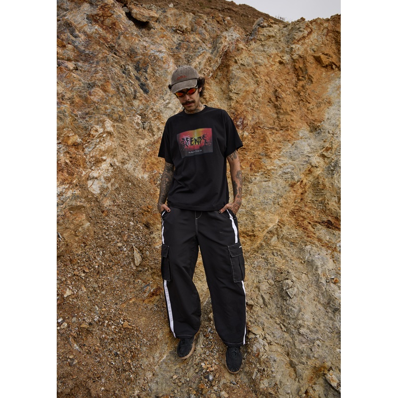 AFENDS Mens House Related – Cargo Pant – Black