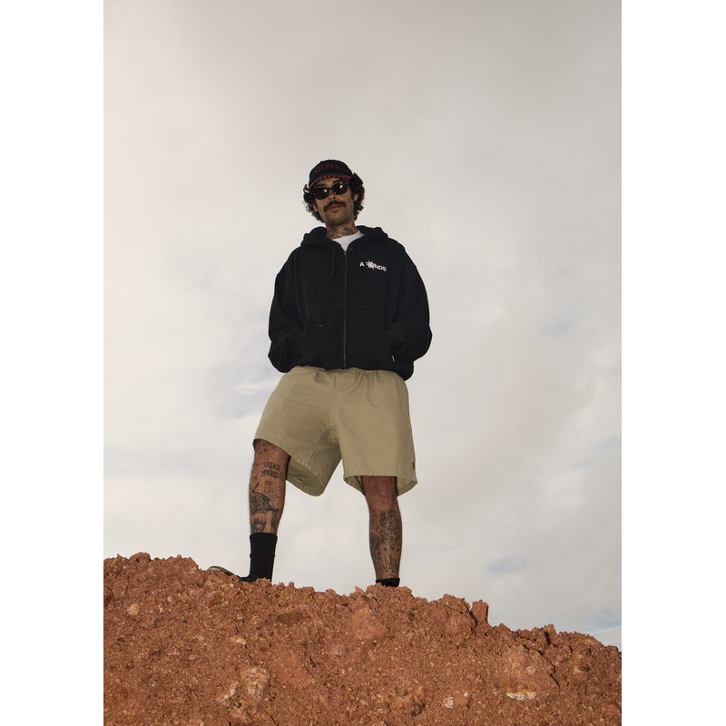 AFENDS Mens Ninety Eights – Oversized Short 20 – Boa