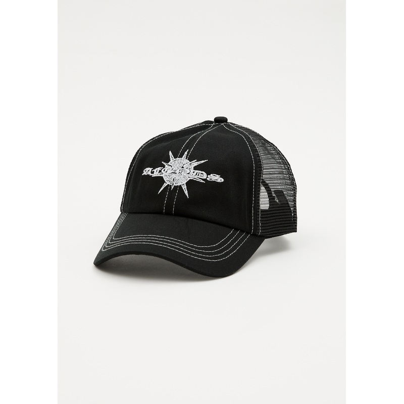 AFENDS Mens Spiked – Six Panel Cap – Black