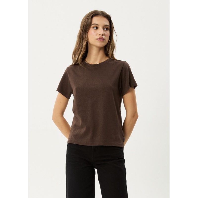 AFENDS Womens Eden – Regular Tee – Coffee
