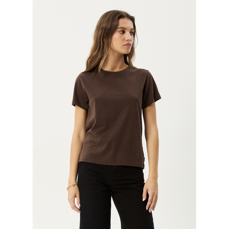 AFENDS Womens Eden – Regular Tee – Coffee