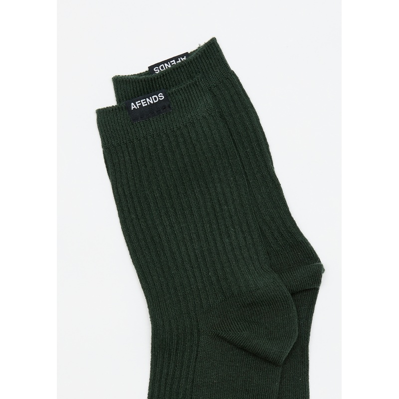 AFENDS Womens Lonnie – Socks Two Pack – Hunter Green