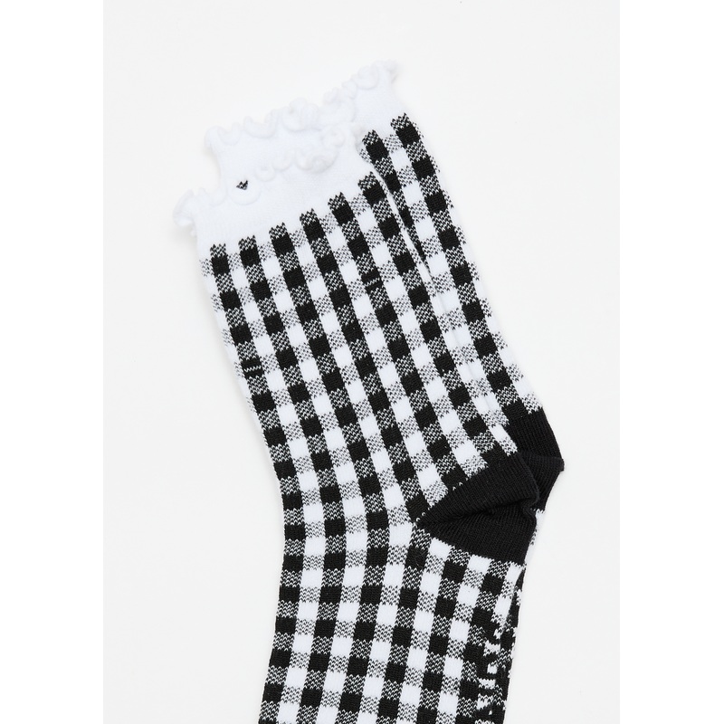 AFENDS Womens Rowan – Socks Two Pack – Black Check