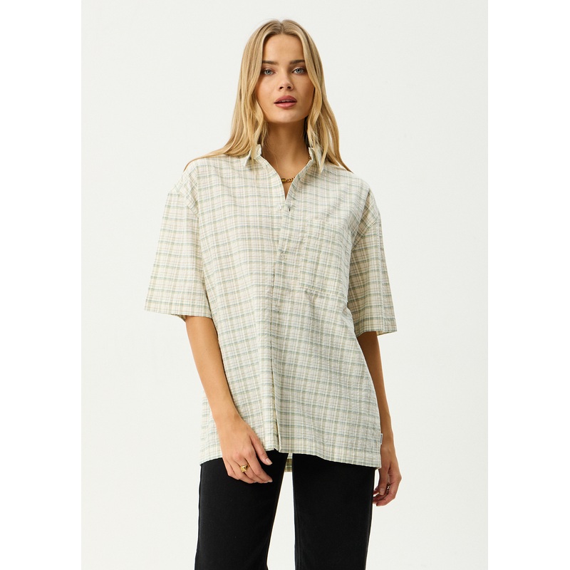 AFENDS Mens Legacy – Short Sleeve Shirt – Boa Check