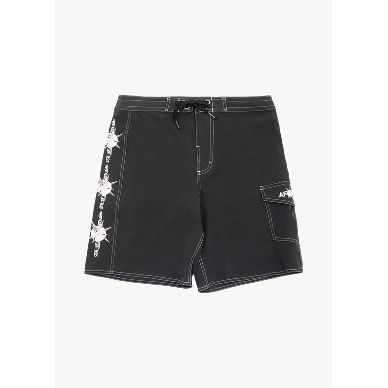 AFENDS Mens Spiked – Surf Related V2 Boardshort 19 – Charcoal